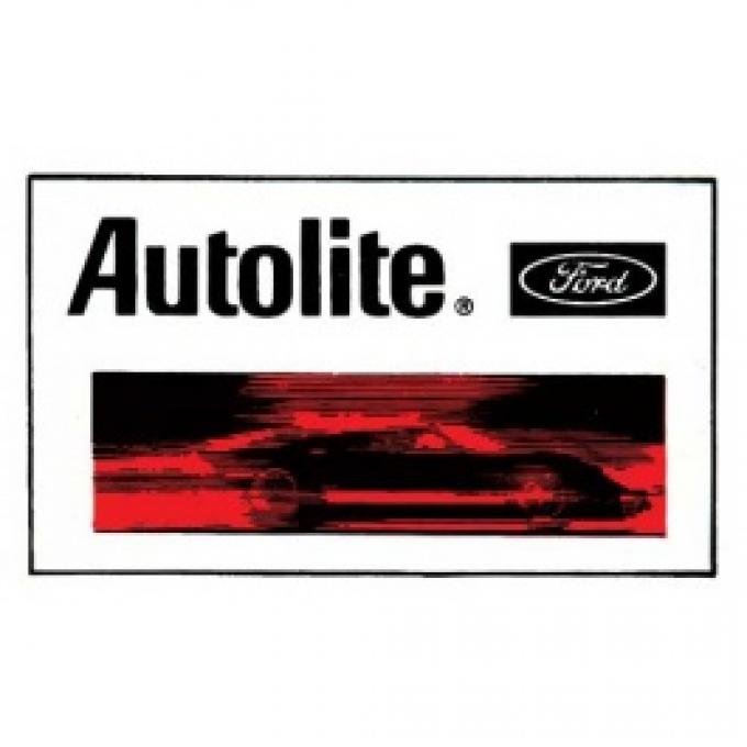 Decal, Ford Autolite, 1-1/2 X 2-1/2