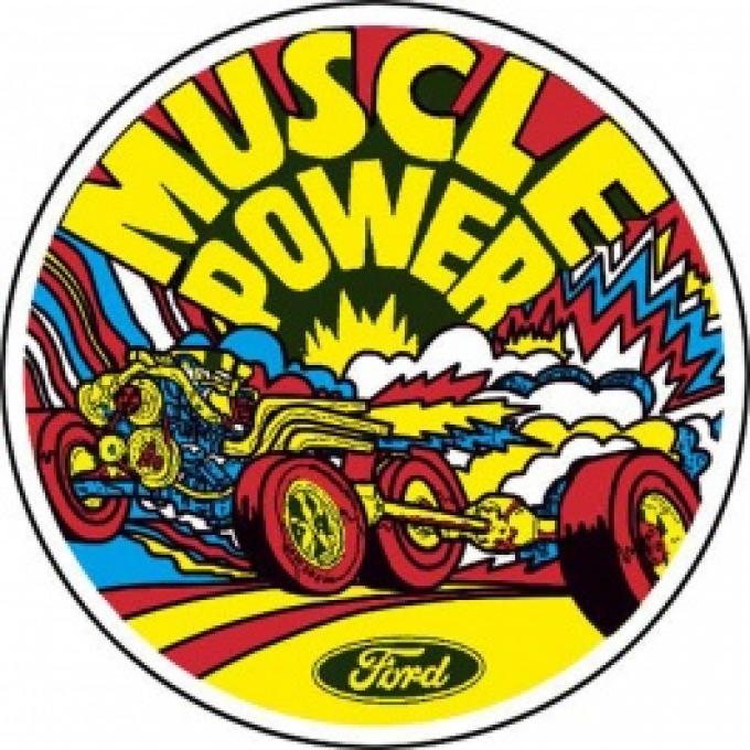 Decal, Muscle Power, Inside Window, 5