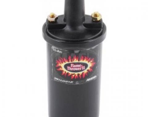 Flame Thrower Coil, For 6-Volt Systems, .6 OHMS Resistance, Black, 1955