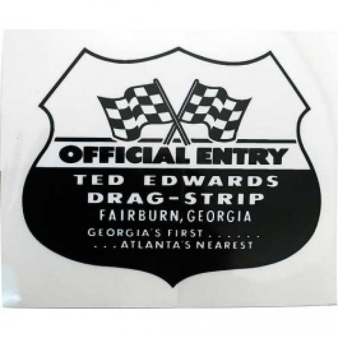 Decal, Ted Edwards Drag Strip