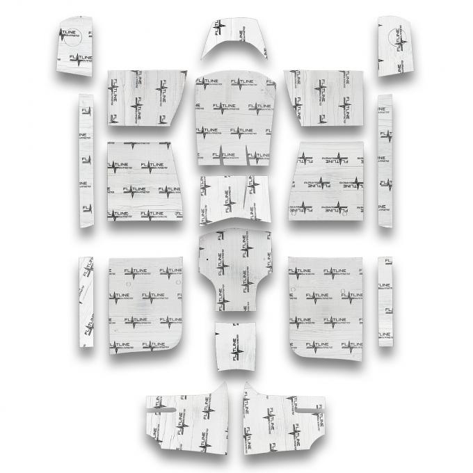 Flatline Barriers 1967-68 Mercury Cougar Coupe Floor Insulation and Sound Dampening Kit TABLC9100