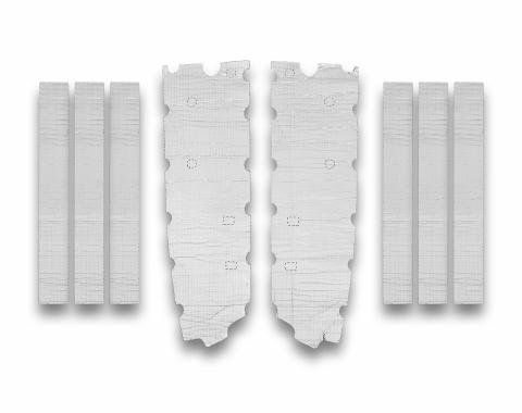 Flatline Barriers 1964-66 Ford Mustang Coupe Door Insulation and Sound Dampening Kit TABZ6003