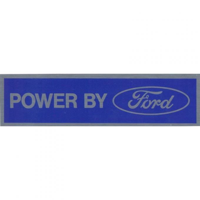 Dennis Carpenter Decal - Powerd by Ford - Chrome - 1976 Ford Truck,  - Ford Bronco, 1976 Ford Car   DF-410