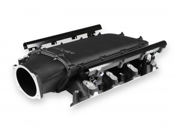 Holley EFI Holley Ultra Lo-Ram Manifold Kit Single Injector- Black, GM LS3/L92 300-680BK