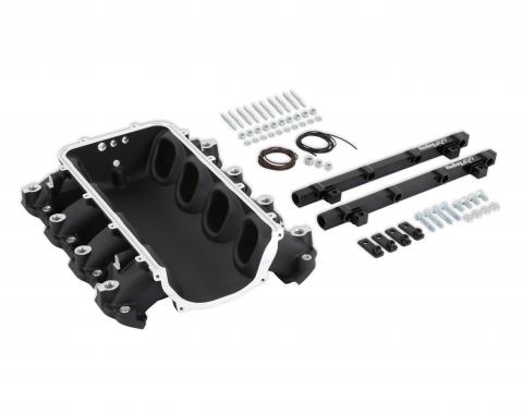 Holley EFI Holley Ultra Lo-Ram Manifold Base and Port Injection Fuel Rails- GM Gen v LT 300-713BK