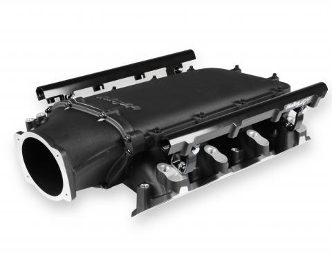 Holley EFI Holley Ultra Lo-Ram Manifold Kit Single Injector- Black, GM LS3/L92 300-680BK