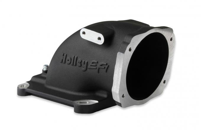 Holley EFI EFI Throttle Body Intake Elbow-Black Finish 300-240BK