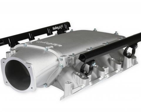 Holley EFI Holley Ultra Lo-Ram Manifold Kit Single Injector- Satin, GM LS3/L92 300-680