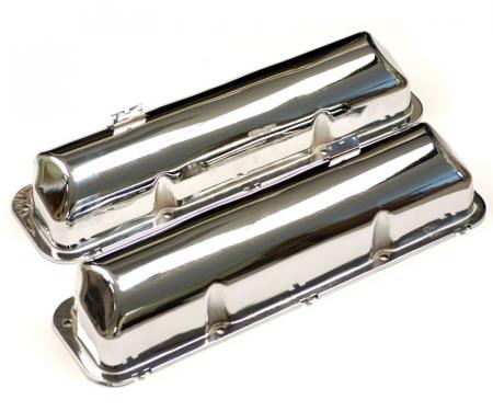 Dennis Carpenter Valve Covers - Chrome - 1960-64 Ford Car, 1958-76 Ford Truck C3AZ-6582-PR