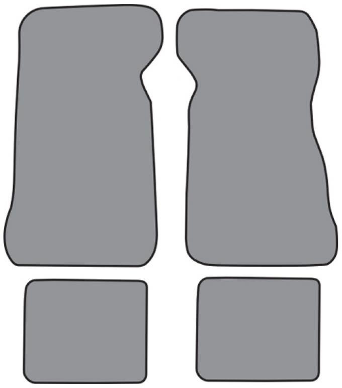 ACC 1980-1982 Mercury Cougar Floor Mat 4pc (FM217F FM18R) Cutpile