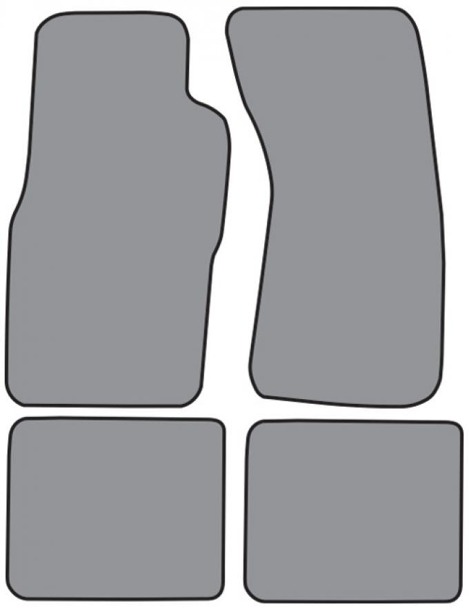 ACC 1989-1997 Mercury Cougar Floor Mat 4pc (FM275F FM18R) Cutpile