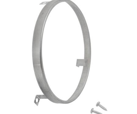 Dennis Carpenter Headlight Bulb Retaining Ring - 1958-60 Ford Truck, 1967-72 Ford Car   C7AZ-13015-B