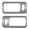 American Car Craft 2005-2013 Ford Mustang Door Handle Trim Plates Satin w/Polished 2pc 271017