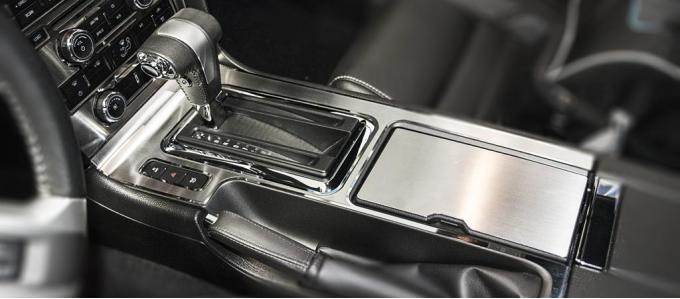 American Car Craft 2010 Ford Mustang Center Console Satin Stainless w/ Polished Trim Automatic 271065