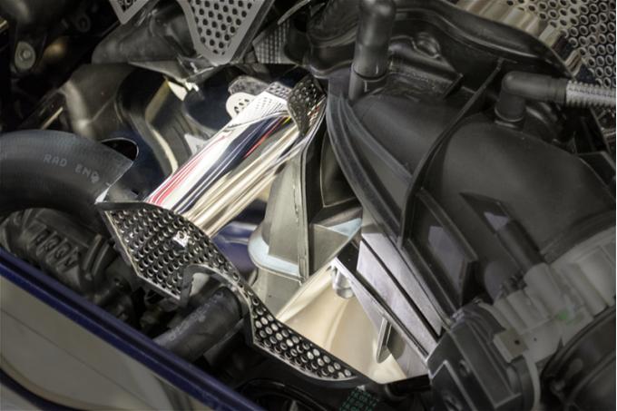 American Car Craft Engine Harness Cover Polished with Perforated Trim 153065