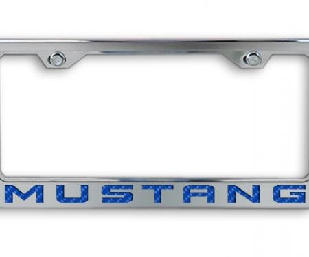 Mustang License Plate Frame with "MUSTANG" Lettering in 2010-2013 Style 272015