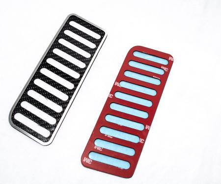 American Car Craft 2015-2020 Ford Mustang Dead Pedal Real Carbon Fiber w/ Polished Trim 271067