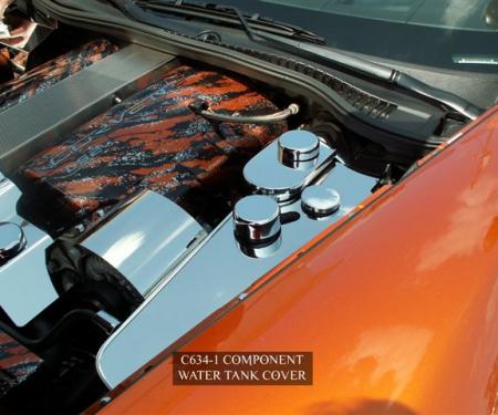 American Car Craft Water Tank Cover Polished w/caps Standard C6/Z06 043014