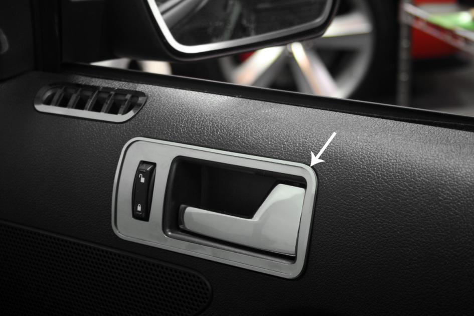American Car Craft 20052013 Ford Mustang Door Handle Trim Plates Satin