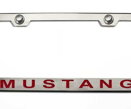 Mustang License Plate Frame with "MUSTANG" Lettering in 2005-2009 Style 272016