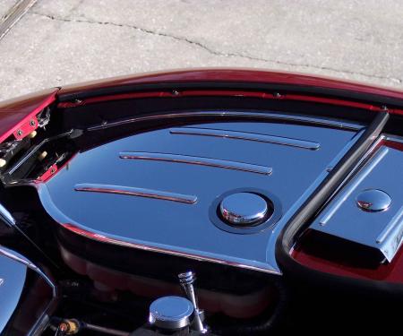 American Car Craft 2010-2014 Ford Mustang Inner Fender Covers Polished w/cap covers 033019