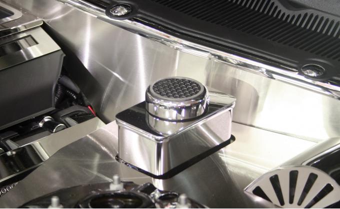 American Car Craft 2010-2014 Ford Mustang Master Cylinder Cover Polished w/ chrome cap 273016