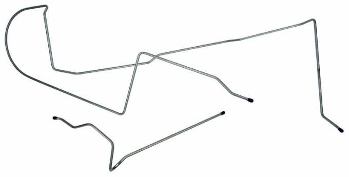 Shafers Classic Reproductions 1967-1970 Ford Mustang Long Gas Lines, Pump To Tank, Stainless Steel MLG007S