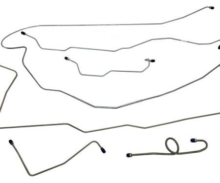 Shafers Classic Reproductions 1966 Ford Mustang Complete Brake Line Set, Stainless Steel MBLK09S