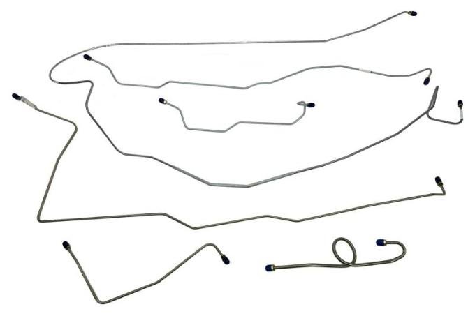 Shafers Classic Reproductions 1966 Ford Mustang Complete Brake Line Set, Stainless Steel MBLK09S