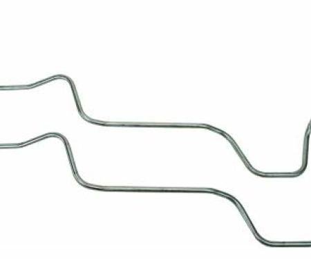 Shafers Classic Reproductions 1964 1/2-1969 Ford Mustang Transmission Oil Cooler Line, AOD transmission,304 Stainless Steel MOL016S