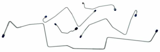 Shafers Classic Reproductions 1967 Ford Mustang Front Brake Line Set, Stainless Steel MFB019S