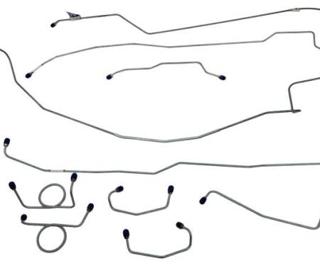 Shafers Classic Reproductions 1965-1966 Ford Mustang Complete Brake Line Set, Stainless Steel MBLK03S