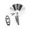 AMD Outside Rear View Mirror Kit, RH Manual Match for LH Remote Chrome, 64-66 Fairlane; 65-66 Galaxie X570-8064-RS