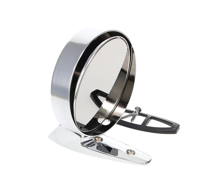 AMD Outside Rear View Mirror Kit, RH Manual Match for LH Remote Chrome, 64-66 Fairlane; 65-66 Galaxie X570-8064-RS
