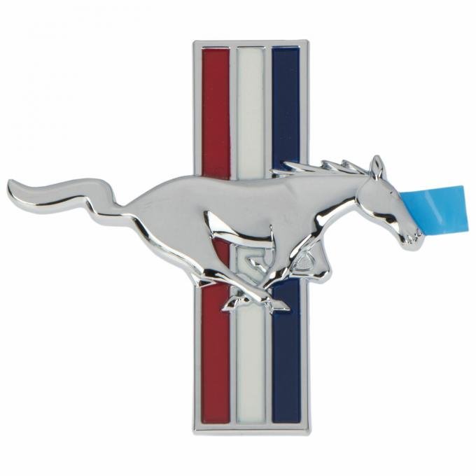 Mustang Fender Emblem, Tri-Bar Running Horse, Right, 1999-2004