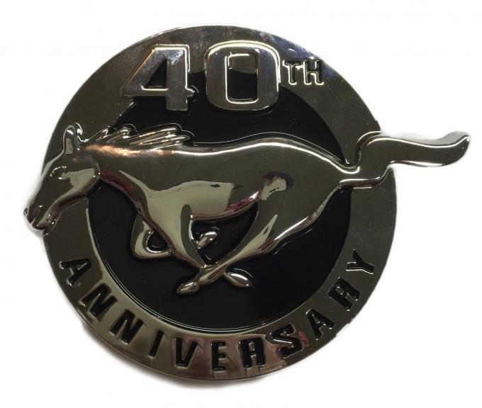 Mustang Fender Emblem, Left, 40th Anniversary, 2004