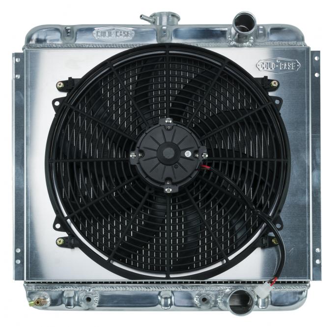 Cold Case Radiators 67-70 Mustang 289/302 Fair Coug Gal Aluminum Performance Radiator And 16 Inch Fan Kit 20 Inch AT FOM561AK
