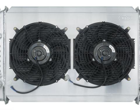 Cold Case Radiators 1971-1973 Ford Mustang V8 Aluminum Radiator 26 Inch Auto Transmission Dual 12 Inch Fans FOM578AK