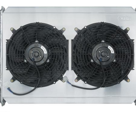 Cold Case Radiators 1971-1973 Ford Mustang V8 Aluminum Radiator 26 Inch Auto Transmission Dual 12 Inch Fans FOM578AK