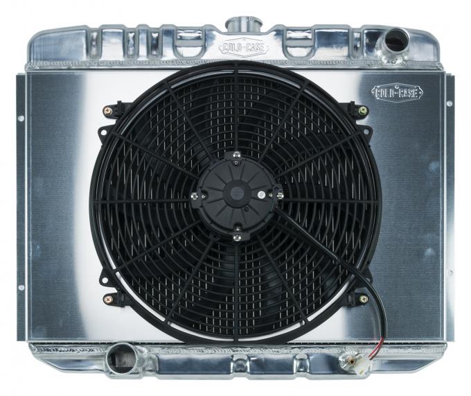 Cold Case Radiators 67-70 Mustang BB 24 Inch Aluminum Performance Radiator And 16 Fan Kit MT FOM588K