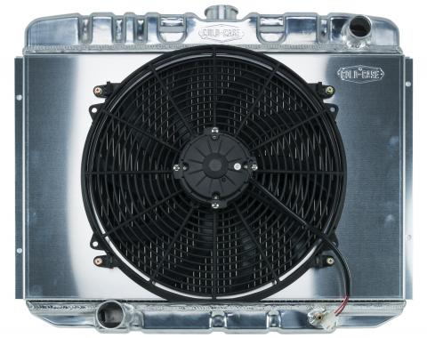 Cold Case Radiators 67-70 Mustang BB 24 Inch Aluminum Performance Radiator And 16 Fan Kit MT FOM588K