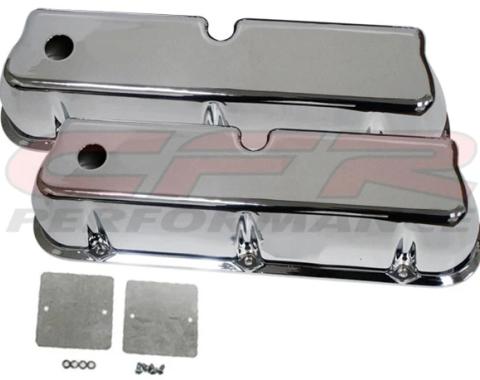 CFR Performance Aluminum Tall Smooth Valve Covers Fit 1962-1985 Ford 289 302 351W 5.0L Small Block V8 HZ-6728