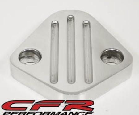 CFR Performance 1921-2026 GM/Mopar/Ford Aluminum Fuel Pump Block Off Plate - Polished HZ-6012-POL