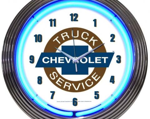 Neonetics Neon Clocks, Chevy Trucks Chevrolet Service Neon Clock