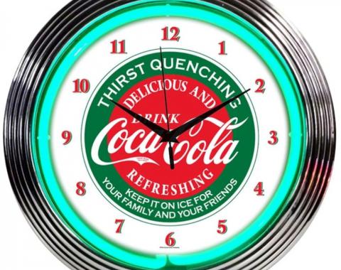 Neonetics Neon Clocks, Coca-Cola Evergreen Neon Clock