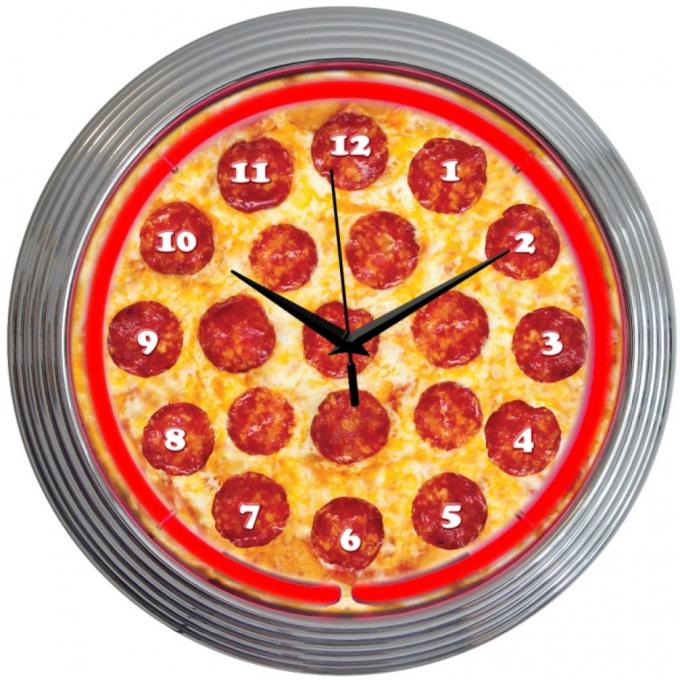 Neonetics Neon Clocks, Pizza Neon Clock