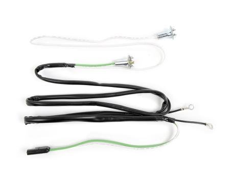 Redline Restomotive® Mustang 67-68 Gt Hood Grille Lamp Cable, Left or Right LG-10-704