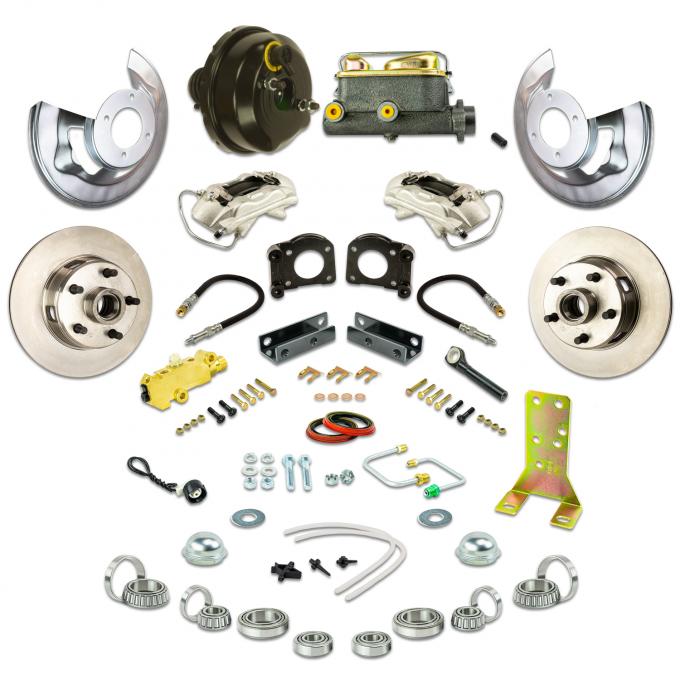 Right Stuff 64-66 Ford Mustang/Falcon, Front Power Disc Conv Kit Requires V8 and Auto Trans ZDC6405