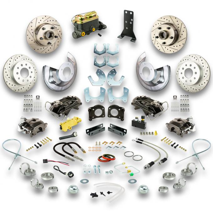 Right Stuff 64-66 Ford Mustang 4 Wheel Std Conv Blk Show'n Go Sml Ford 9/8" w/ V8+Auto Trans ZSD6455S