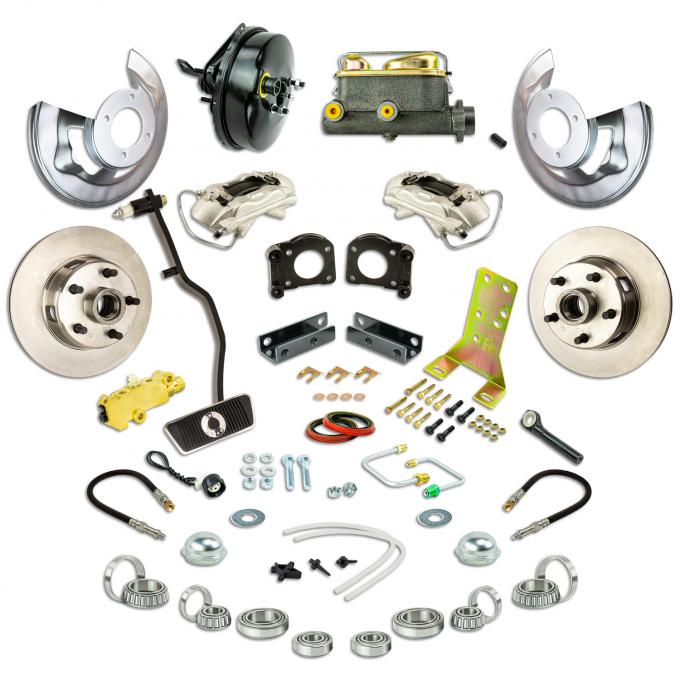 Right Stuff 67-69 Ford Mustang/Falcon, Front Power Disc Conv Kit requires V8 and Auto Trans ZDC6708